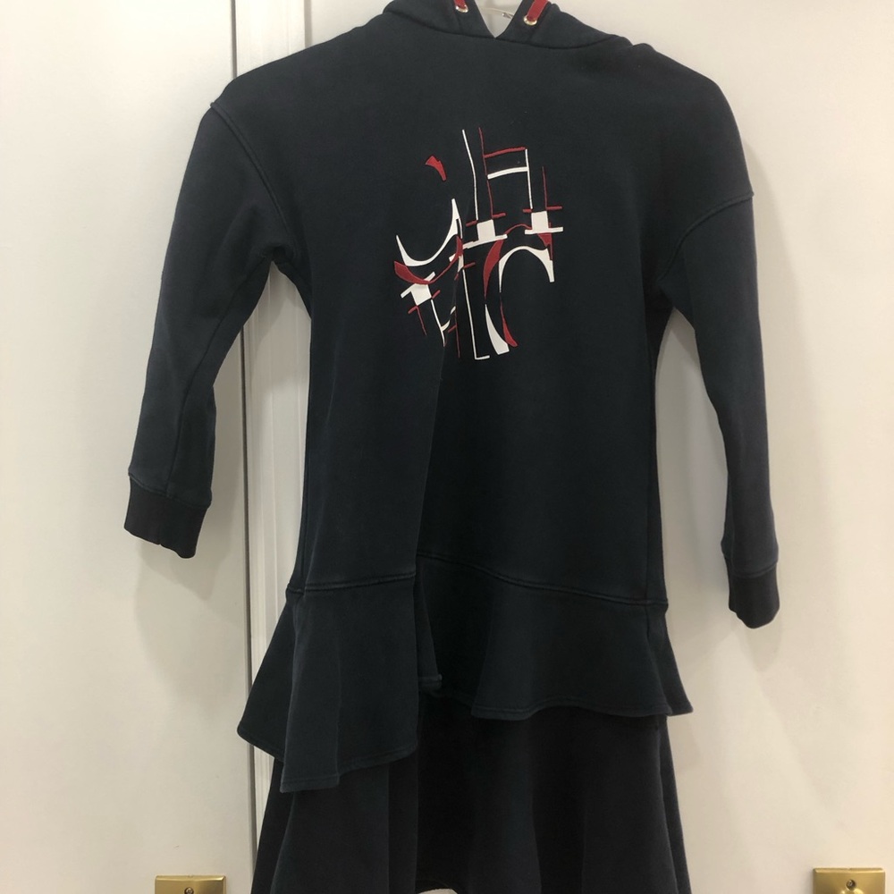 CH Black and Red Hooded Sweat Dress